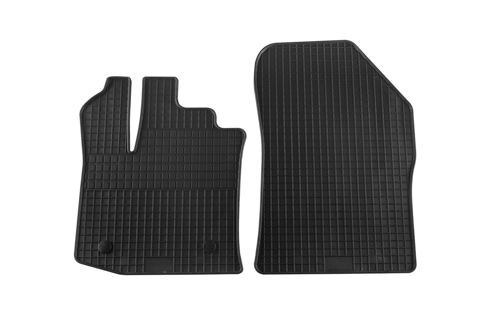 PETEX Гумени патосници за Dacia Dokker по 2013 година Lodgy по 2012 година предни 2 дела црни B142