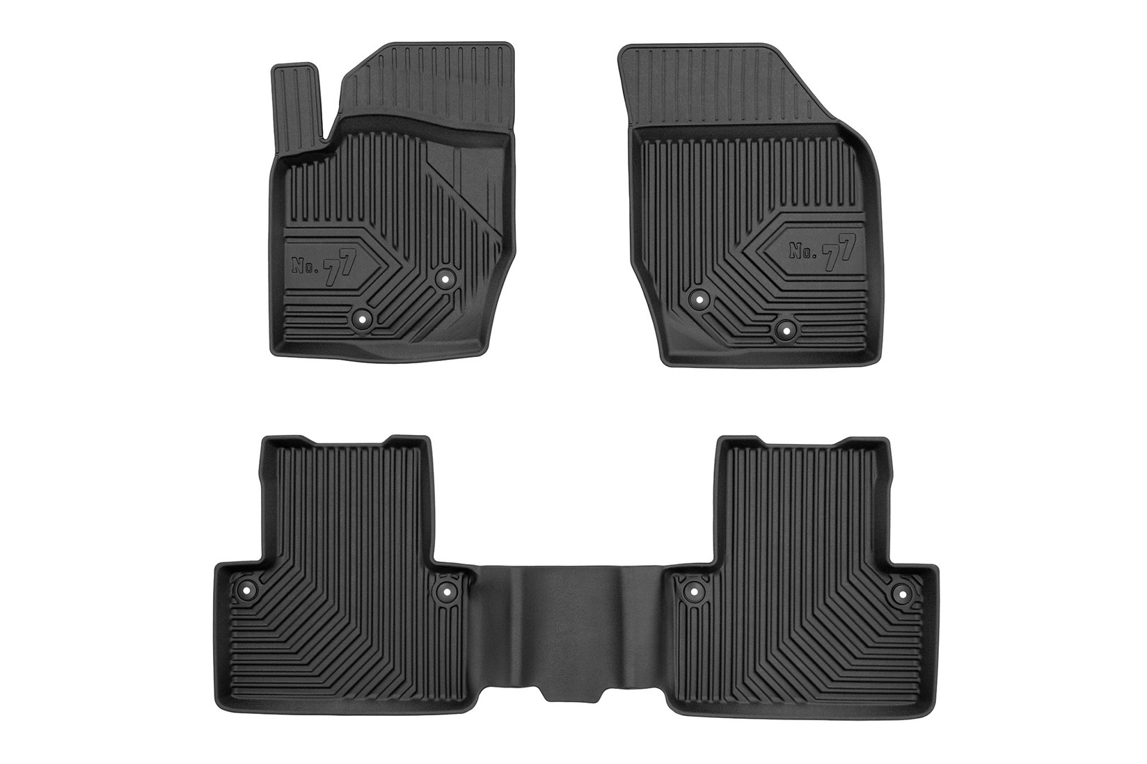 FROGUM 2.5D гумени патосници модел 77 за Volvo XC90 2002-2016 3 дела црни
