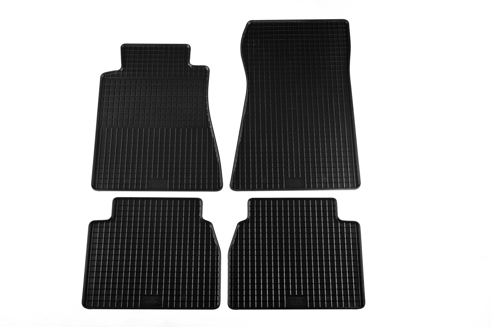 PETEX Гумени патосници за Mercedes C класа W201 190-190E 1982-1993 4 дела црни