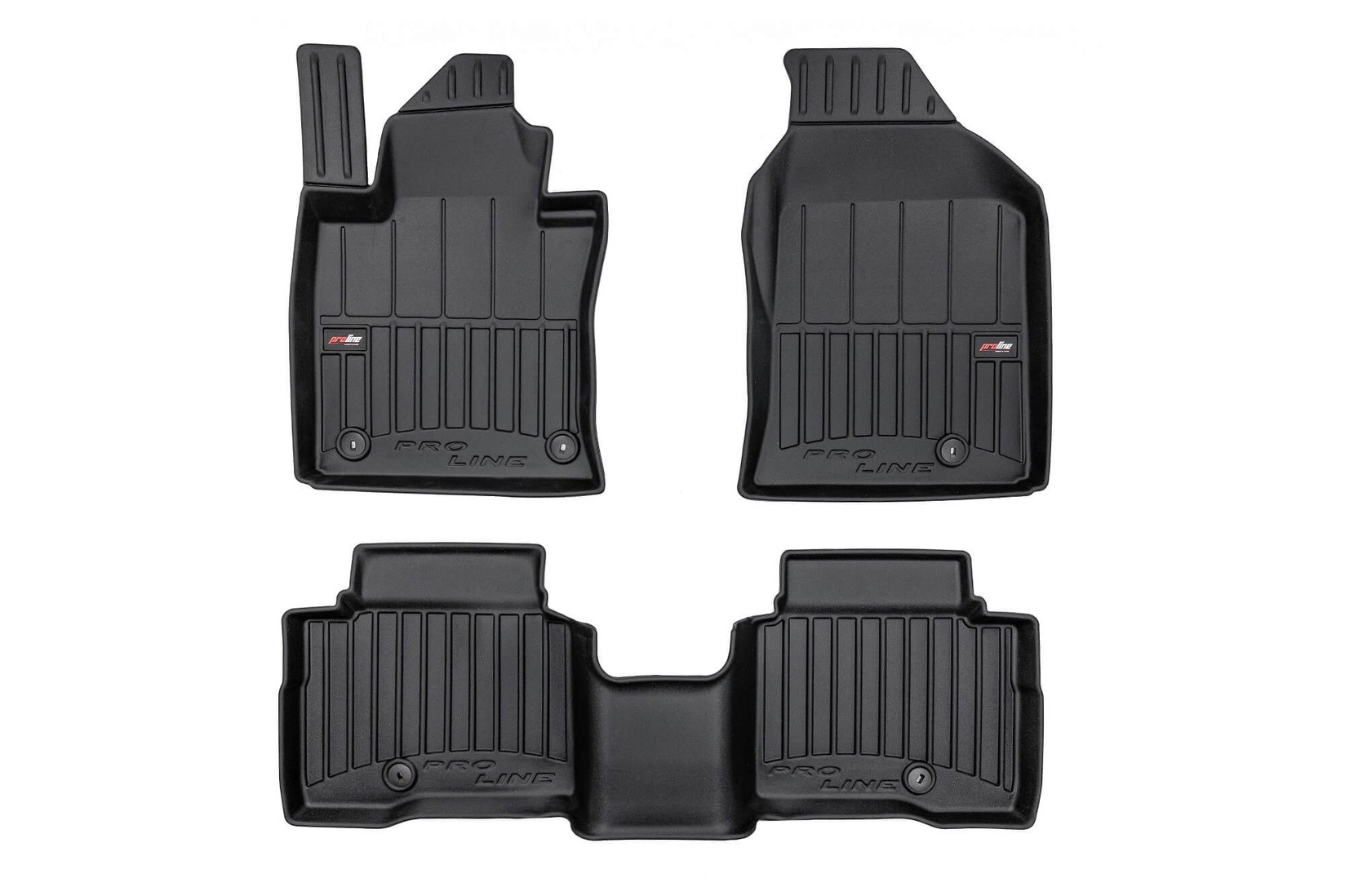 FROGUM 3D Гумени патосници за SsangYong Torres по 2022 година, 3 дела, црни