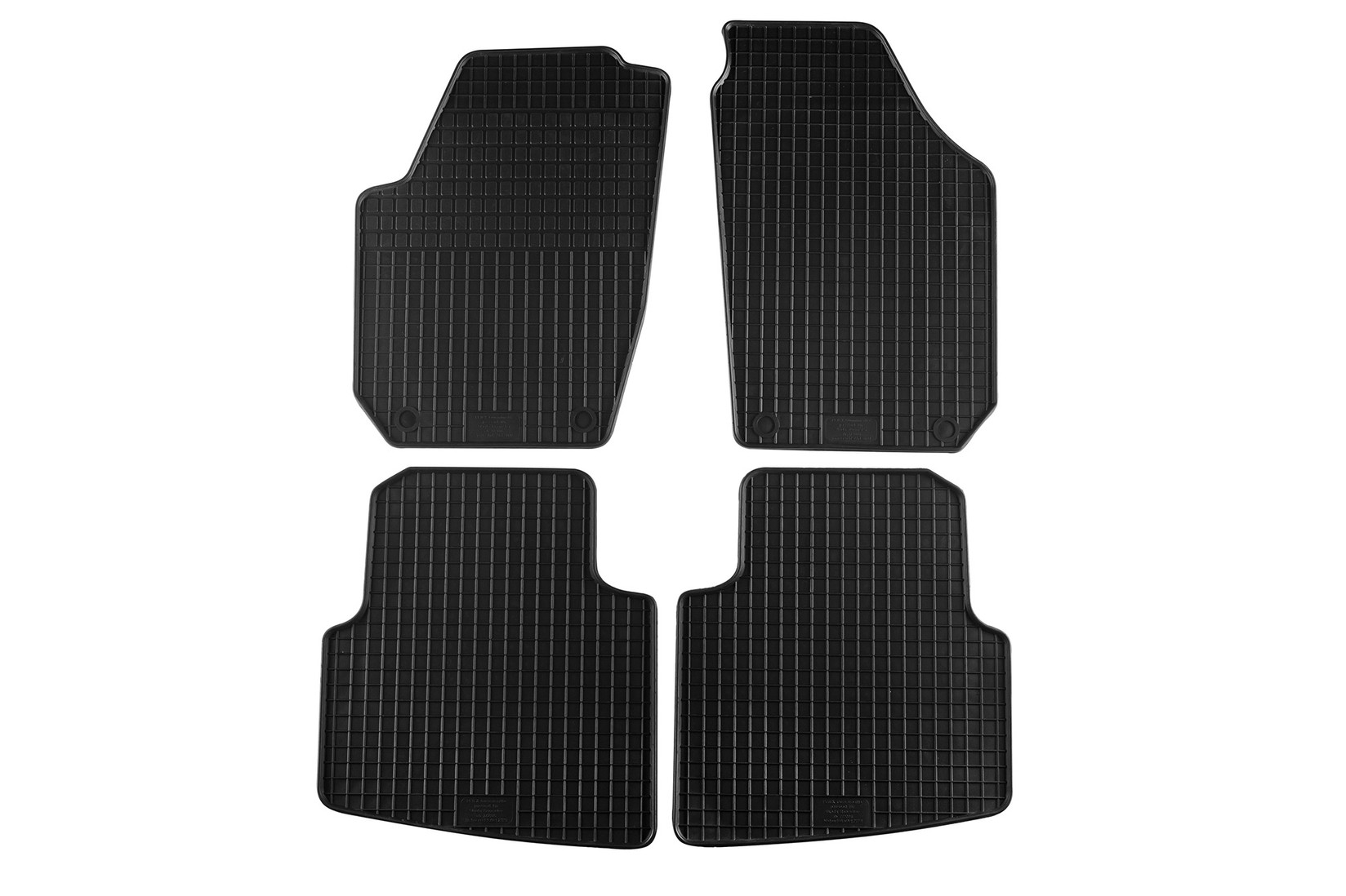 PETEX Гумени патосници за Skoda Roomster 2006-2015 4 дела црни B014