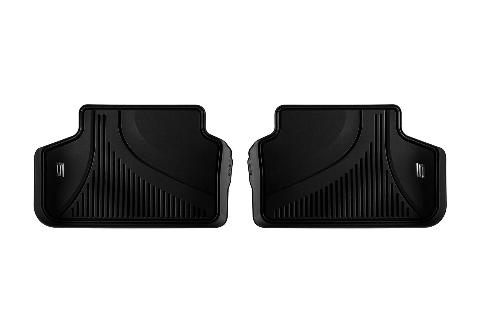 BMW Задни гумени патосници за BMW серија 5 G30 седан G31 караван по 2017 година 2 дела црни