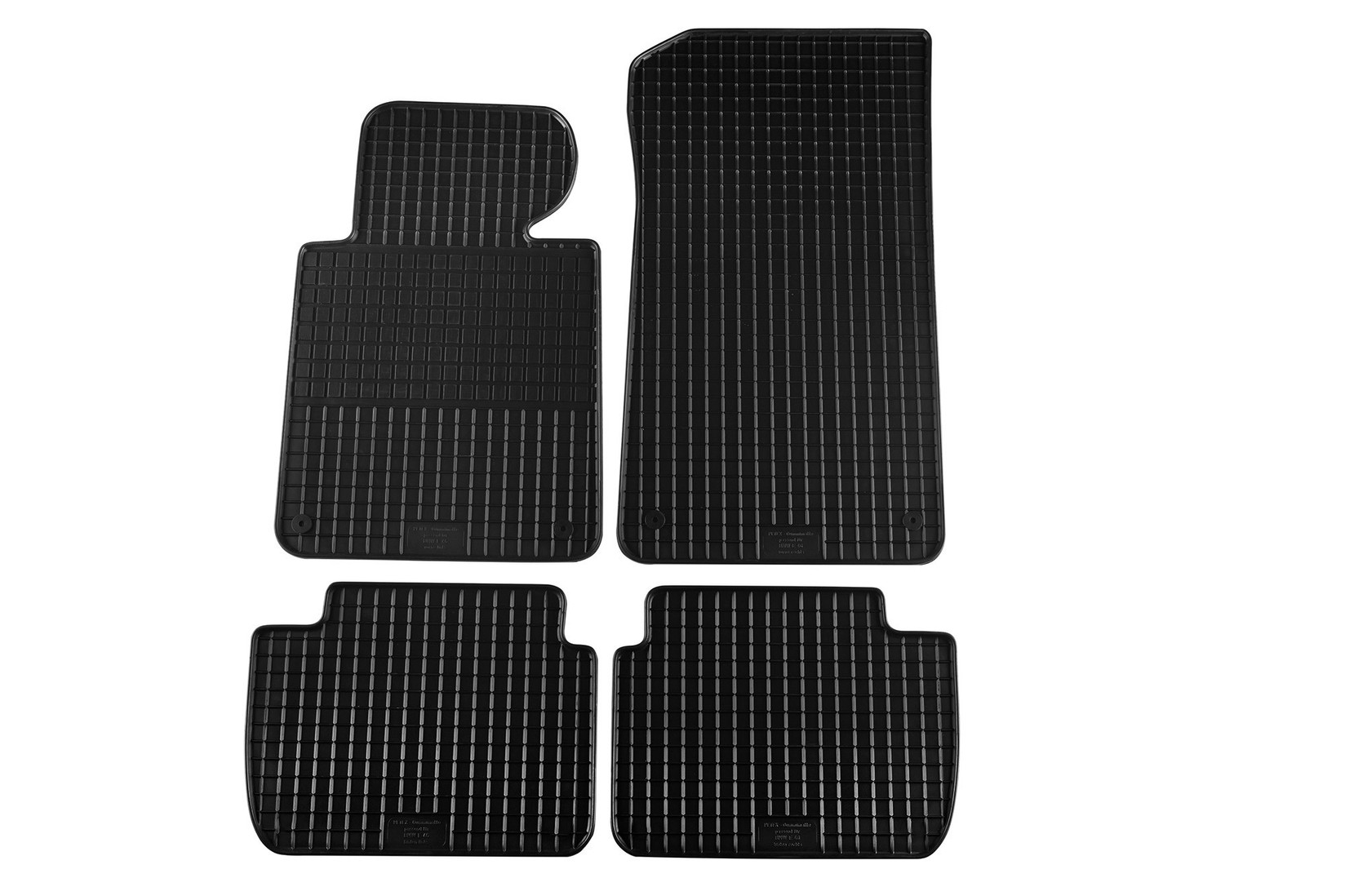 PETEX Гумени патосници за BMW серија 3 E46 седан караван купе компакт 1998-2005 4 дела црни B134