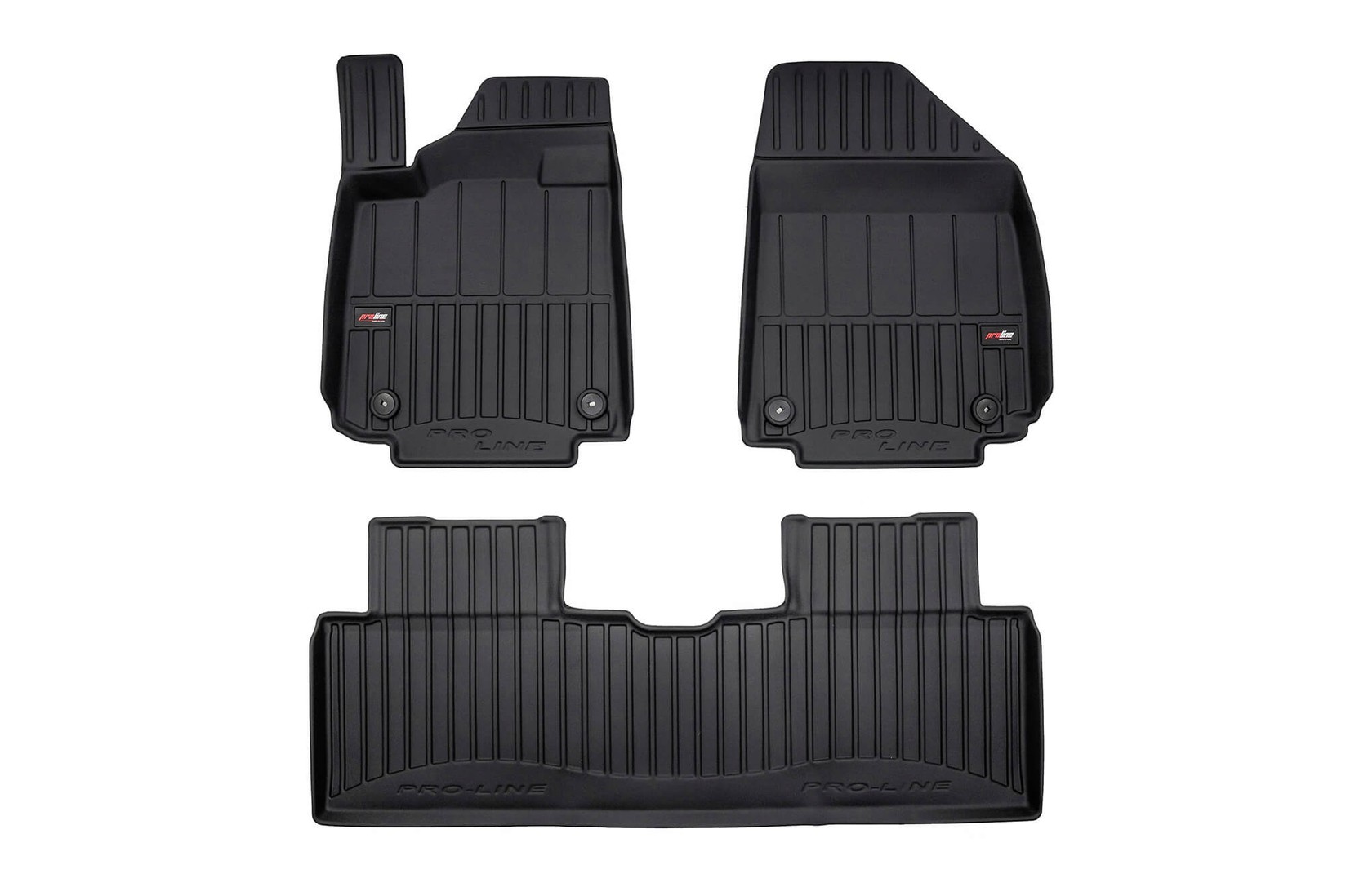 FROGUM 3D Гумени патосници за Hyundai Ioniq 6 седан по 2022 година, 3 дела, црни