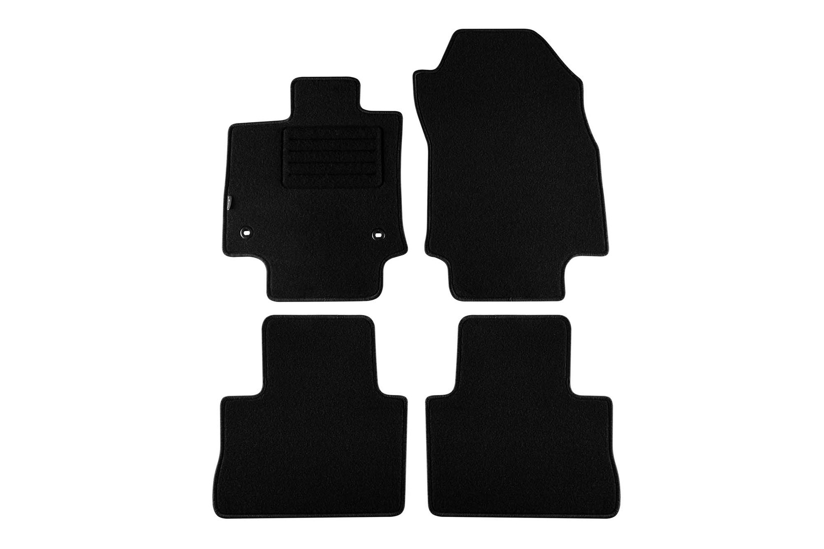 PETEX Платнени патосници за Toyota RAV 4 Hybrid по 2019 година, 4 дела, црни, материјал REX