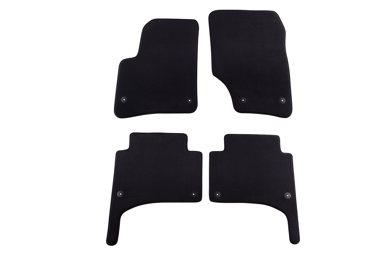 PETEX Платнени патосници за Porsche Cayenne 2002-04/2010 4 делови црни (B01E8) Style материјал