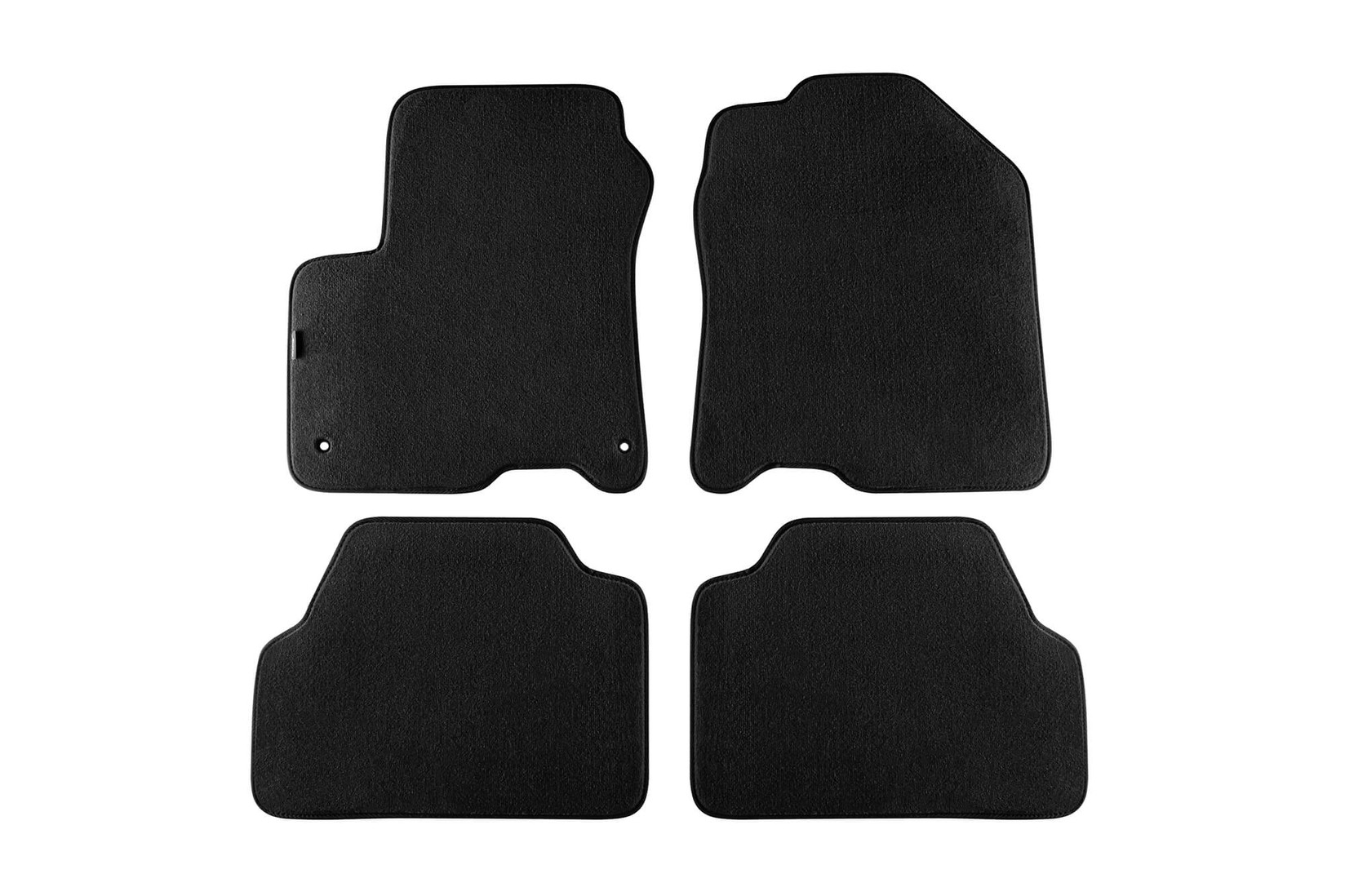 PETEX Платнени патосници за Hyundai Kona Electric после 2019 година, 4 дела, црни, STYLE материјал