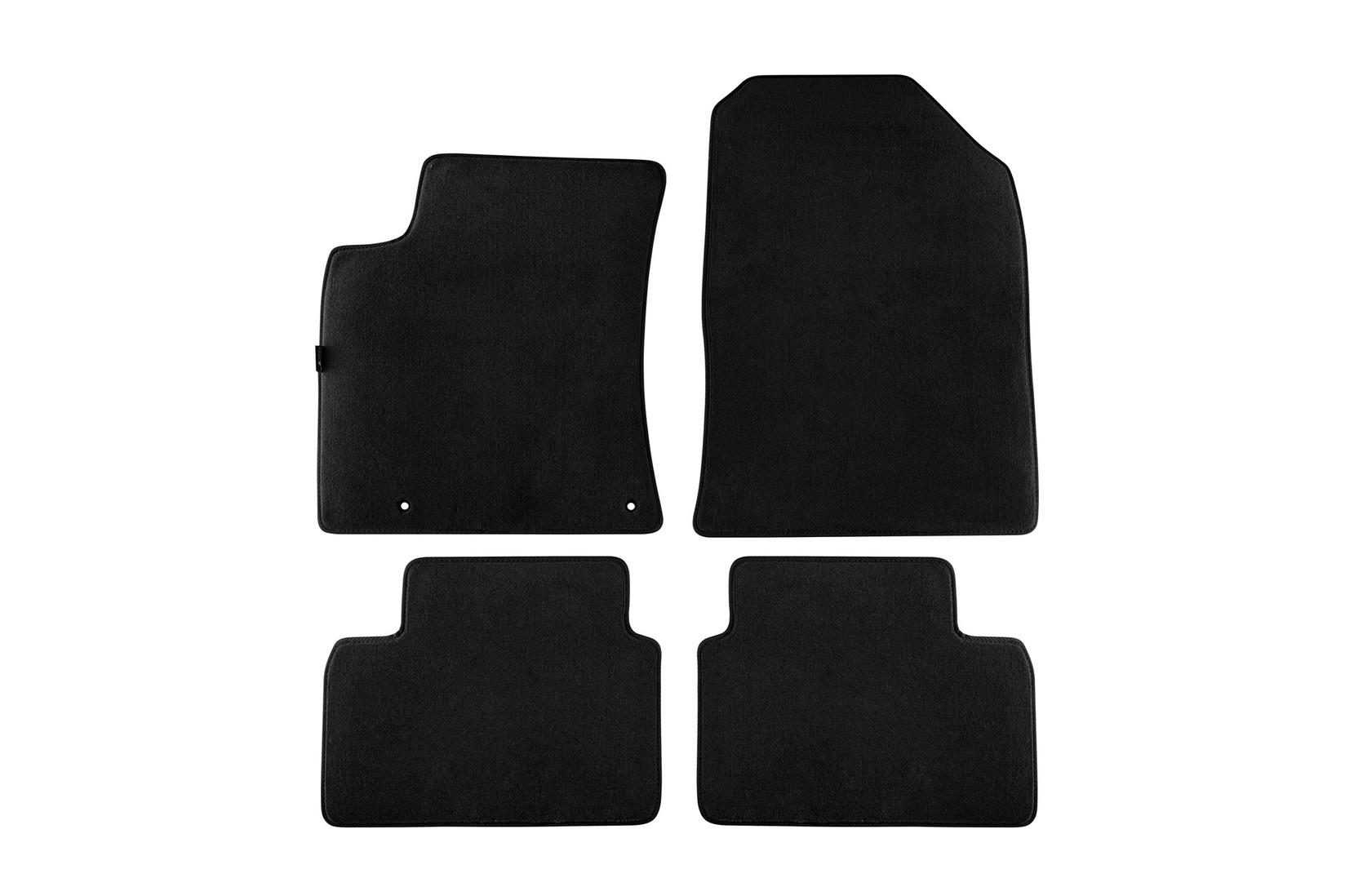 PETEX Платнени патосници за Kia Ceed после 2018 / Pro Ceed после 2019 година, 4 делови црни (B162) Style материјал