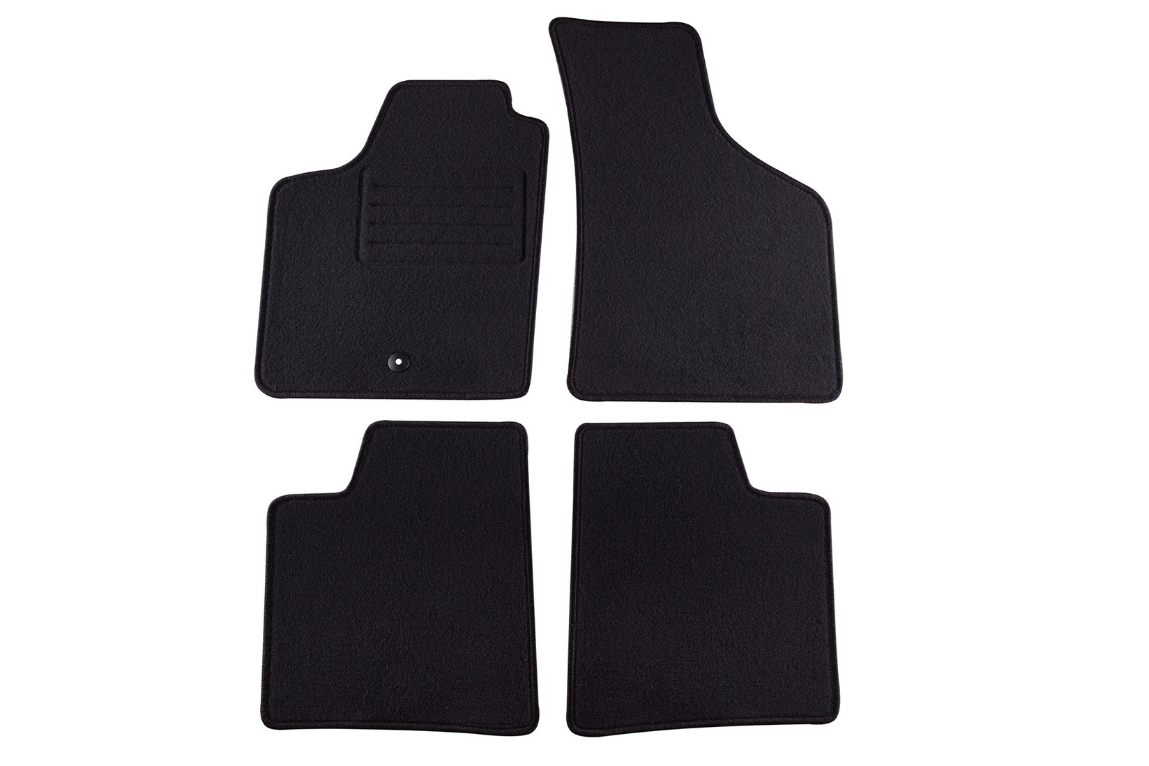 PETEX Платнени патосници за Renault Twingo 1993-08/2007 4 делови црни (B001) Rex материјал