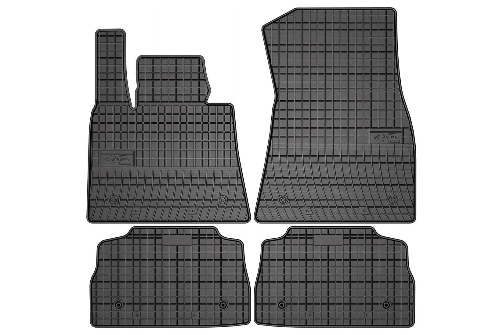 FROGUM Гумени патосници за BMW X6 G06 по 2019 година, 4 дела, црни