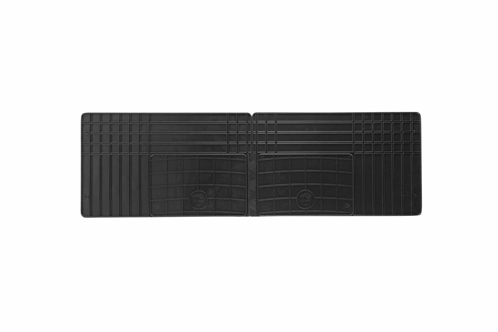 GUMARNY ZUBRI Универзални гумени патосници серија UNI Black со димензија 43х140см 2 дела црни