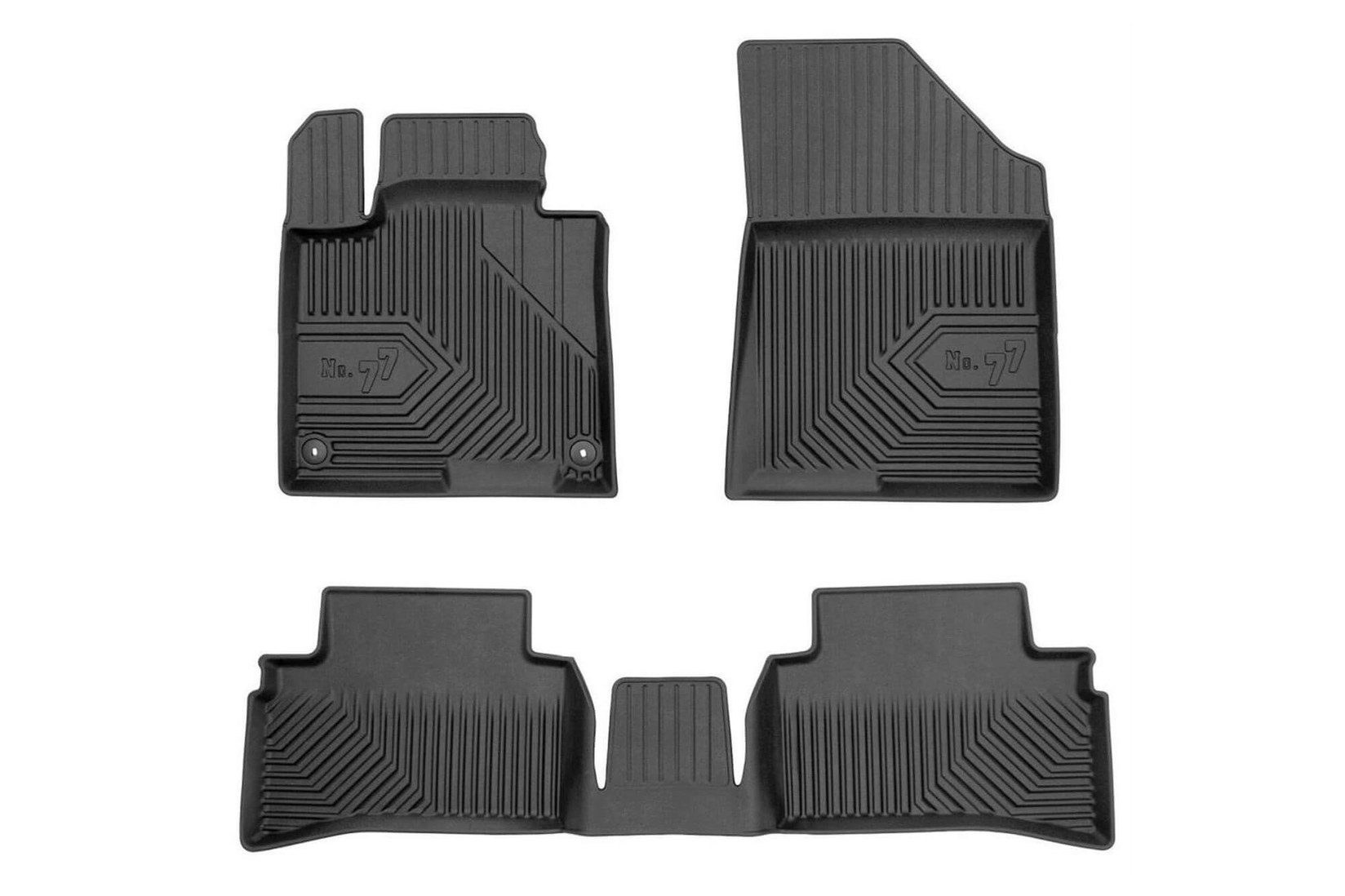 FROGUM 2.5D гумени патосници модел 77 за Kia Sportage по 2021 година 4 дела црни без Hybrid верзија