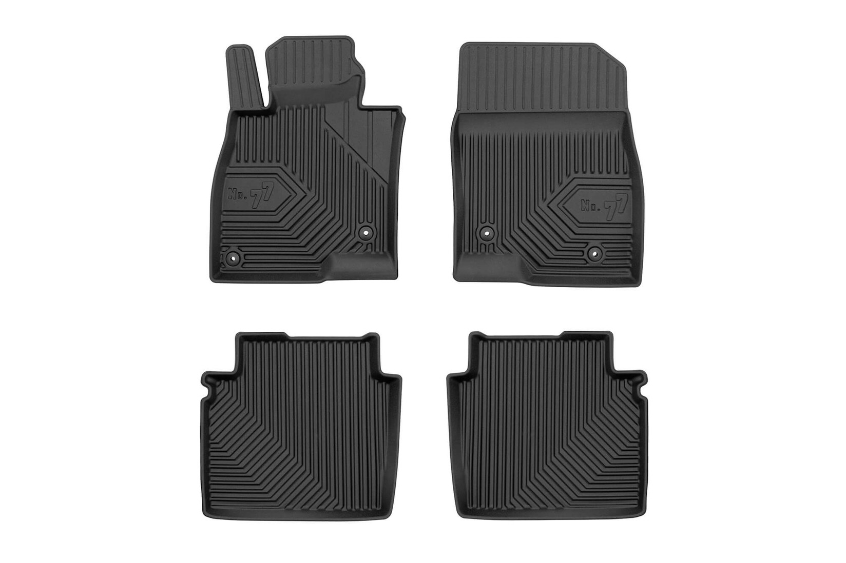 FROGUM 2.5D гумени патосници модел 77 за Mazda 6 седан 2012-2018 4 дела црни