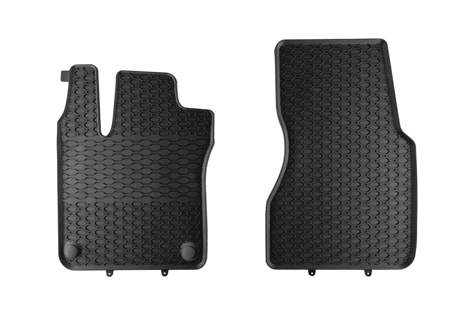 GEYER & HOSAJA Гумени патосници за Smart ForTwo 2007-2014 2 дела предни црни