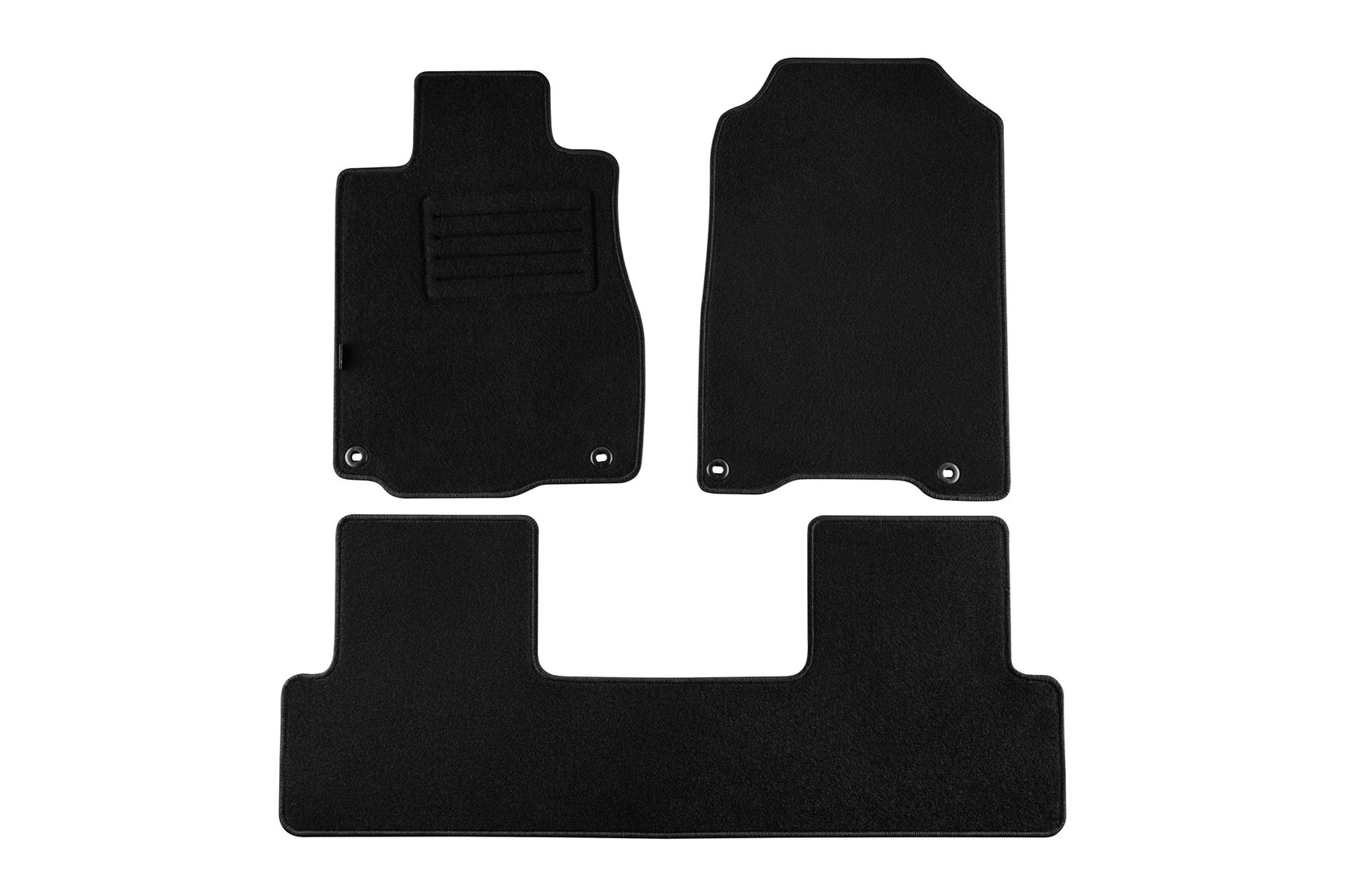 PETEX Платнени патосници за Honda CR-V 2012-2018 3 делови црни (B254) REX материјал