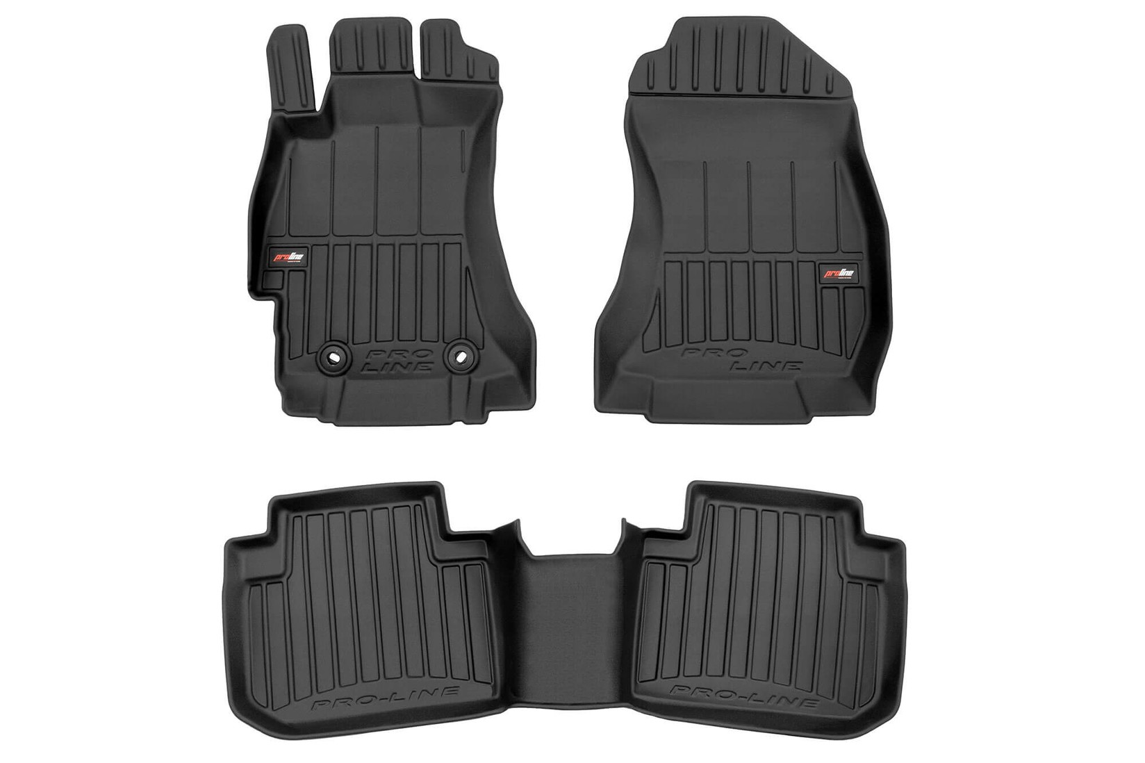 FROGUM 3D Гумени патосници за Subaru Forester 2012-2018, 3 дела, црни