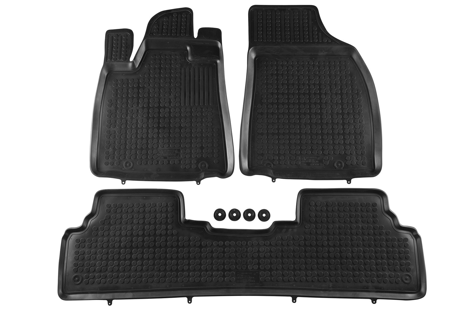 REZAW-PLAST Гумени патосници за Lexus RX450h 2012-2015 3 дела црни