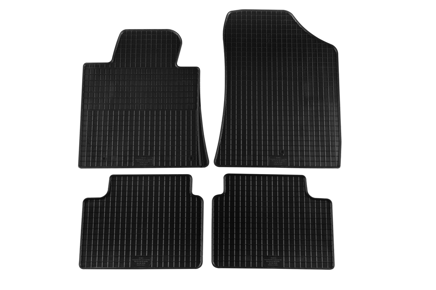 PETEX Гумени патосници за Kia Ceed Proceed 2012-2018 4 дела црни