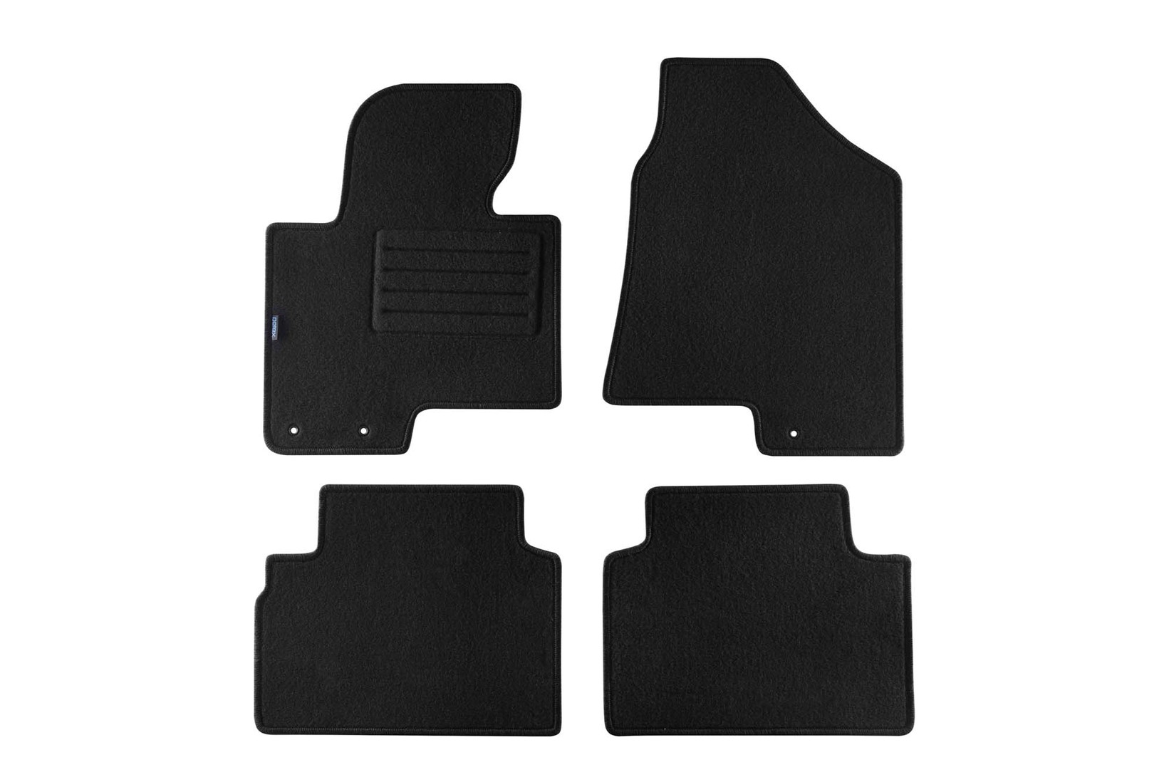 PETEX Платнени патосници за Hyundai IX35 2010-2015 4 делови црни (B163) Rex материјал