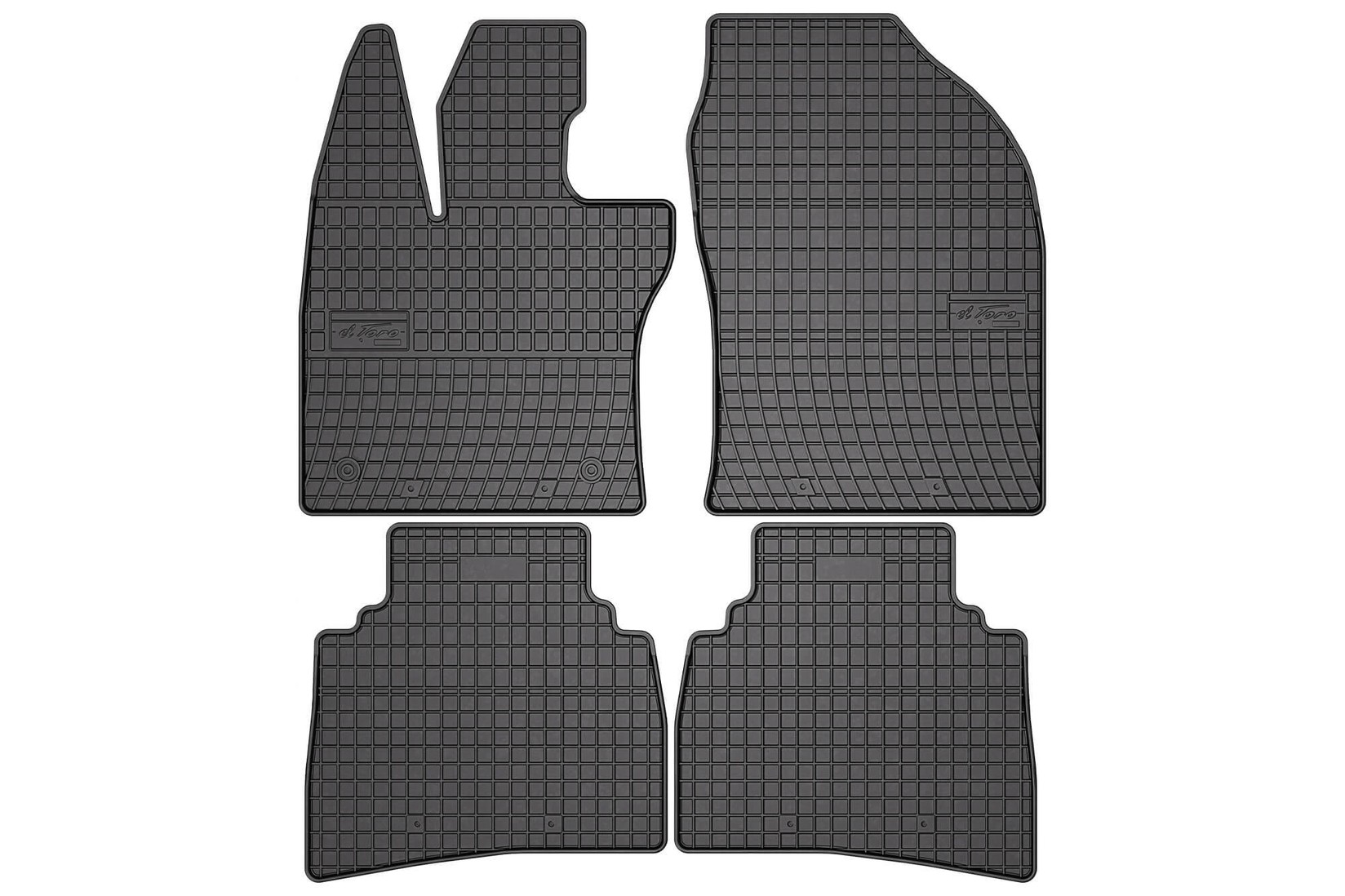 FROGUM Гумени патосници за Toyota Prius Liftback по 2023 година, 4 дела, црни