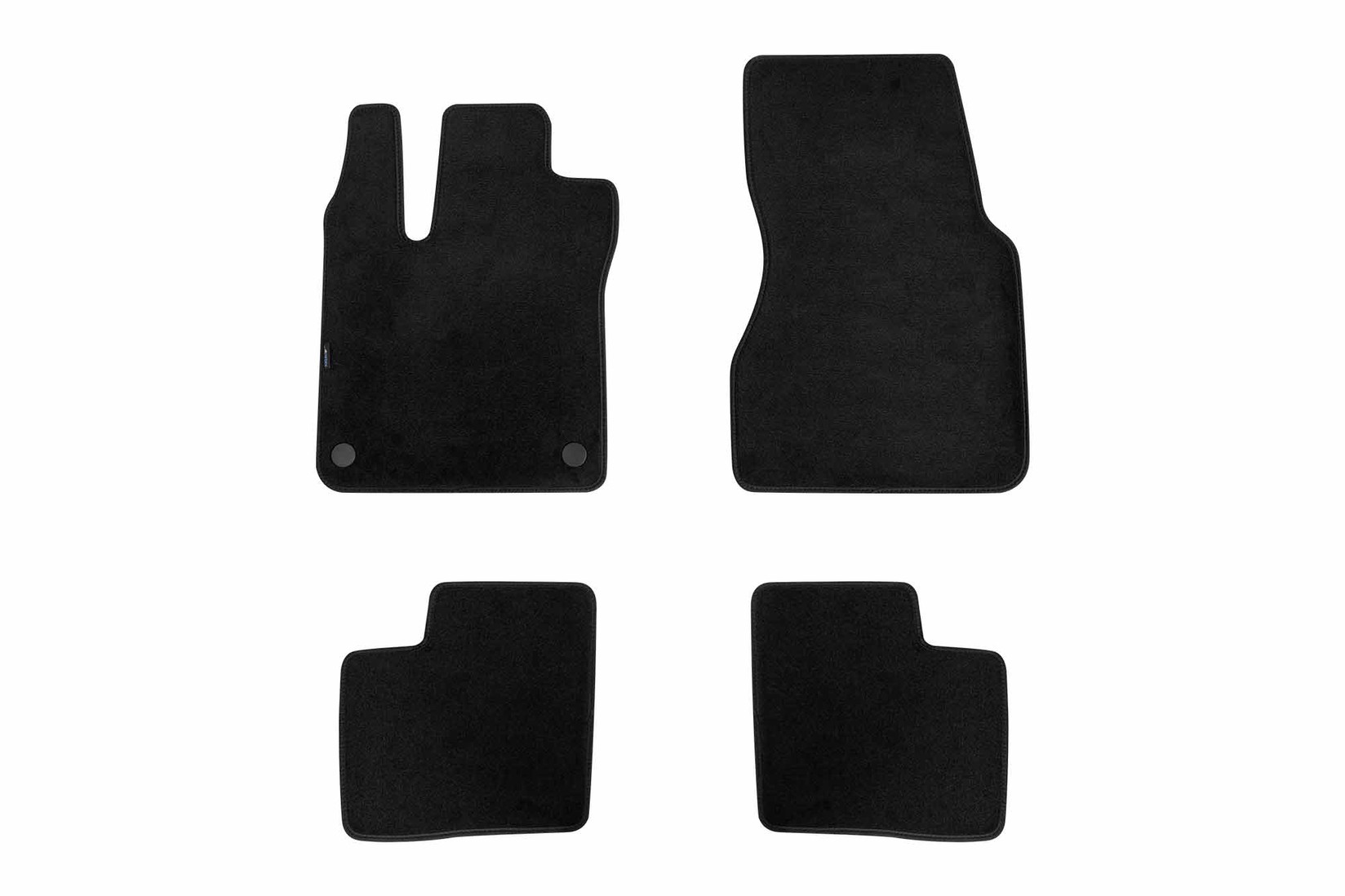 PETEX Платнени патосници за Renault Twingo III после 2014 година , 4 дела, црни, STYLE материјал