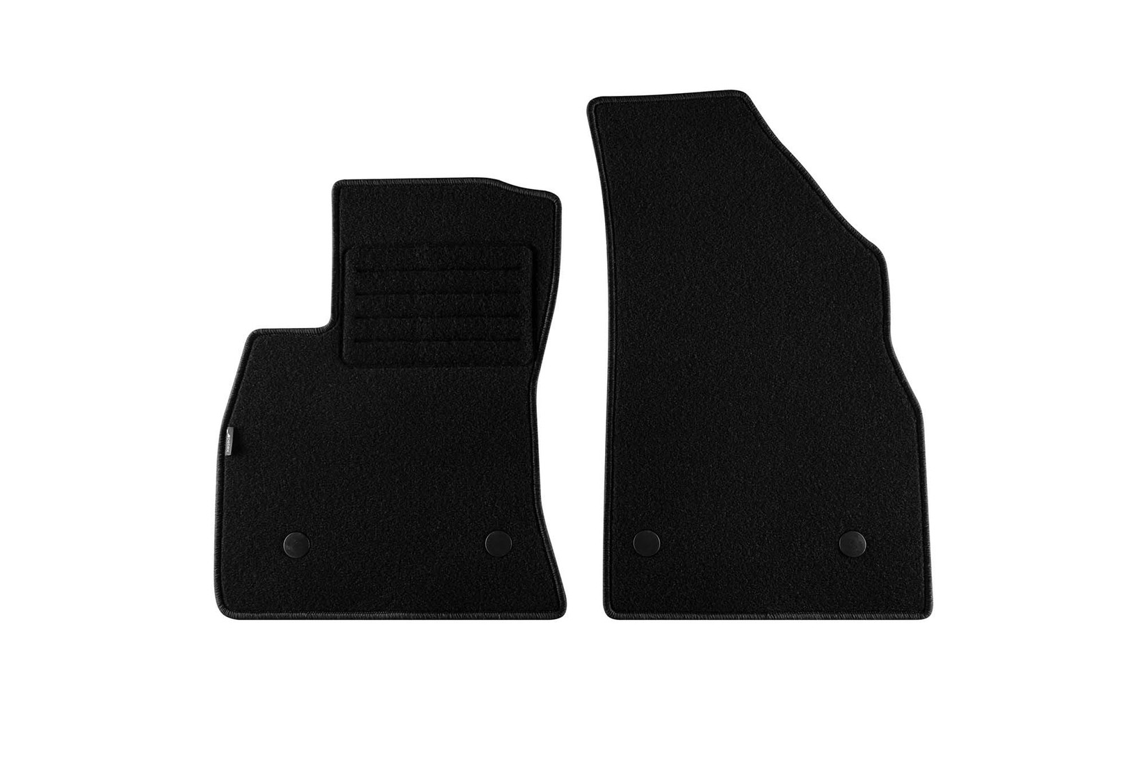 PETEX Платнени патосници за FIAT Doblo Cargo 3 места после 2015 година 2 дела, црни, REX материјал