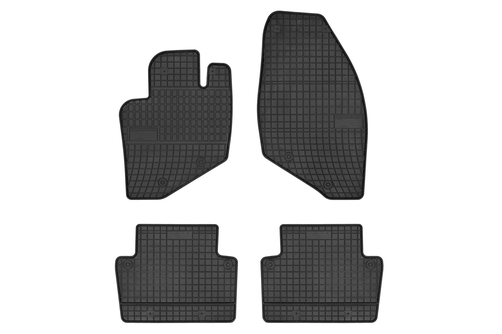 FROGUM Гумени патосници за Volvo S60 2000-2009 S80 1998-2006 V70 2000-2006 4 дела црни