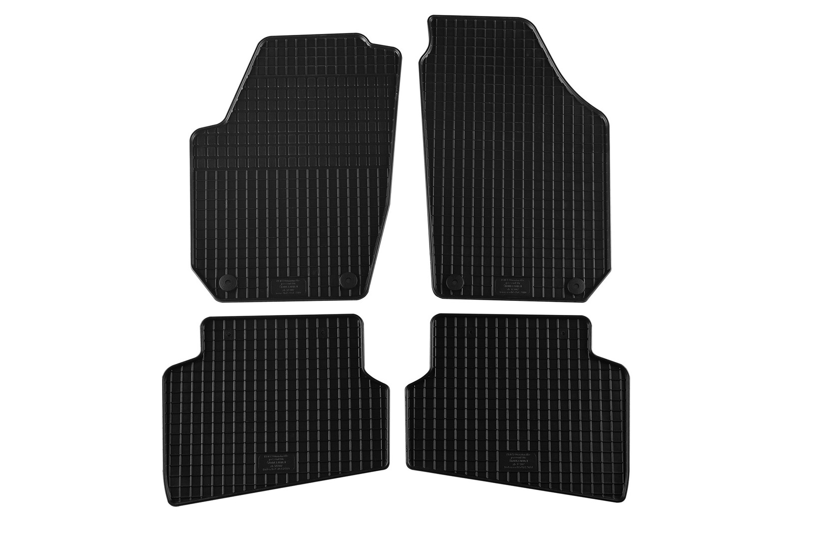 PETEX Гумени патосници за Skoda Fabia 2007-2014 4 дела црни B014