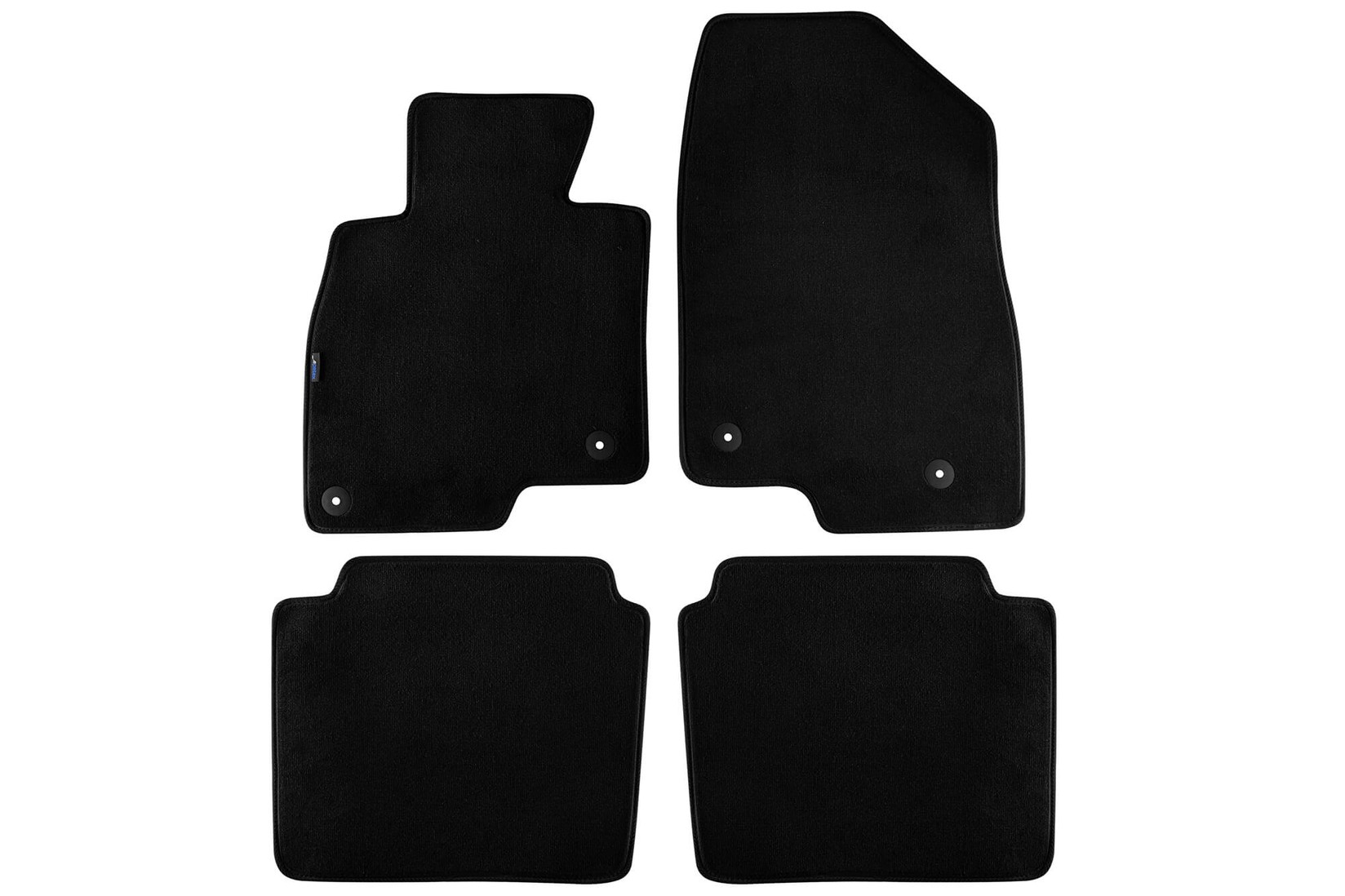 PETEX Платнени патосници за Mazda 6 седан после 2013 година, 4 дела, црни, STYLE материјал