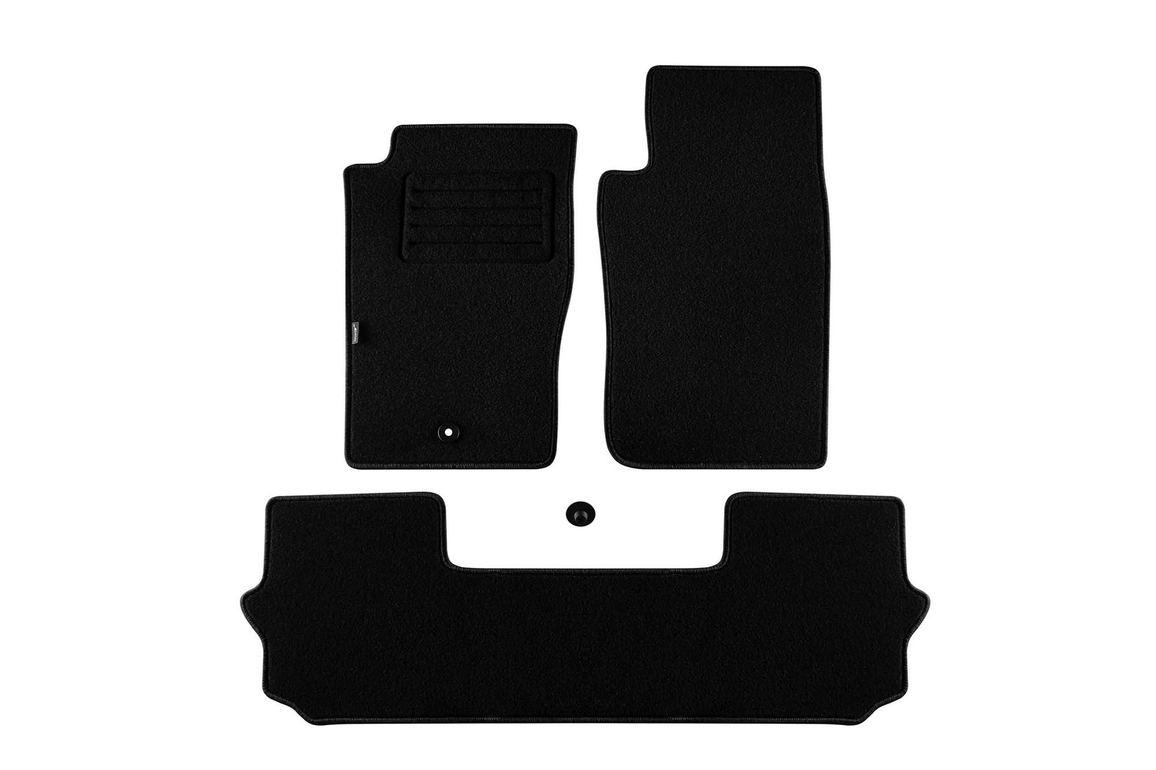 PETEX Платнени патосници за Nissan Patrol Y61 1998-2009 кратка верзија, 3 дела, црни, материјал REX