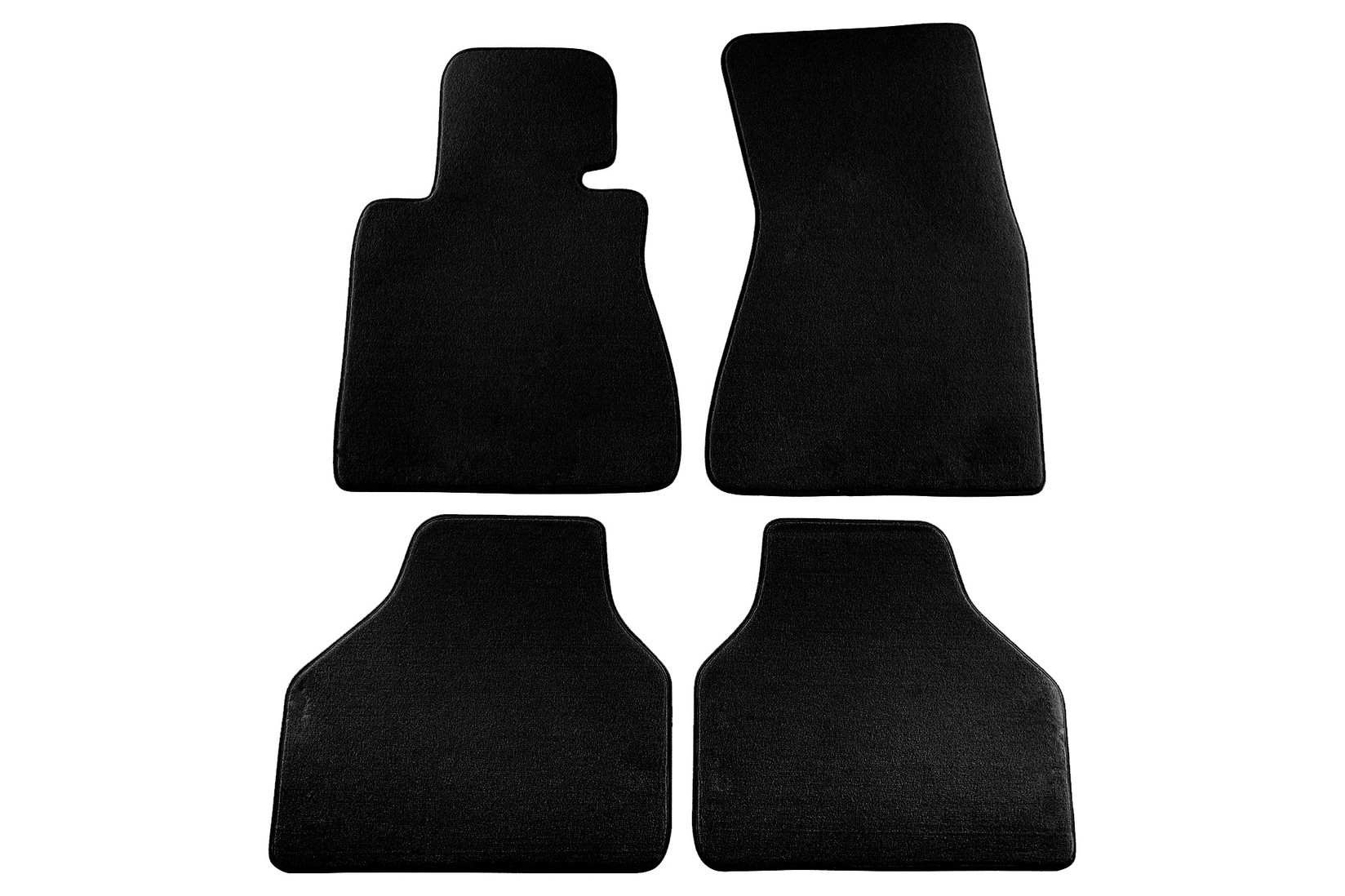 PETEX Платнени патосници за BMW серија 7 E65 кратка база 2002-10/2008 година 4 делови црни (B204) Style материјал