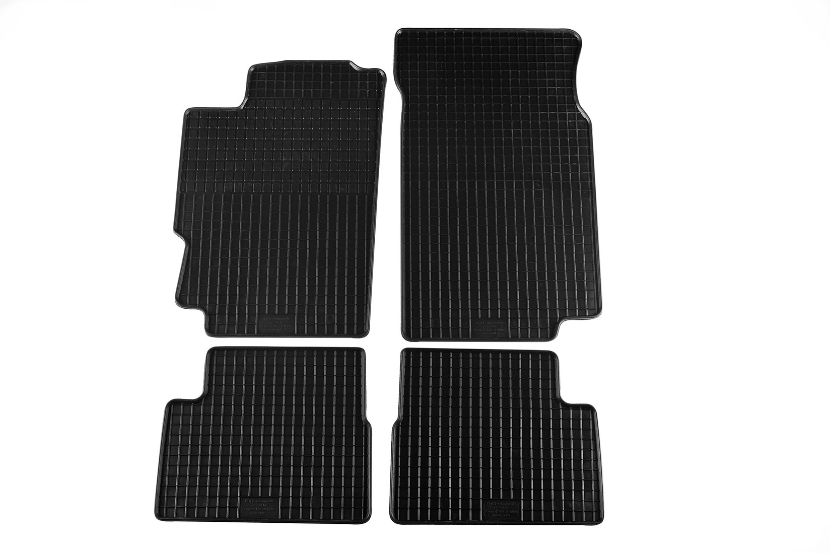 PETEX Гумени патосници за Peugeot 406 1995-2005 4 дела црни