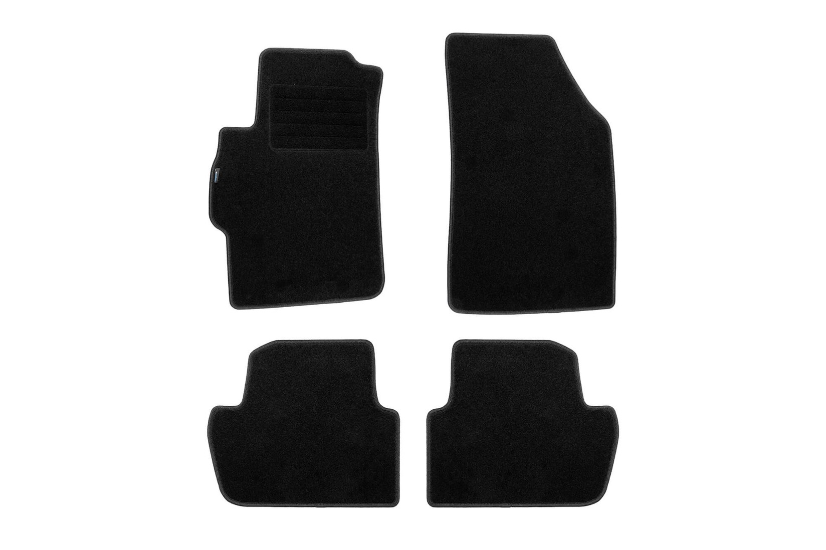 PETEX Платнени патосници за Renault Megane E-tec по 2022 година, 4 дела, црни, материјал REX