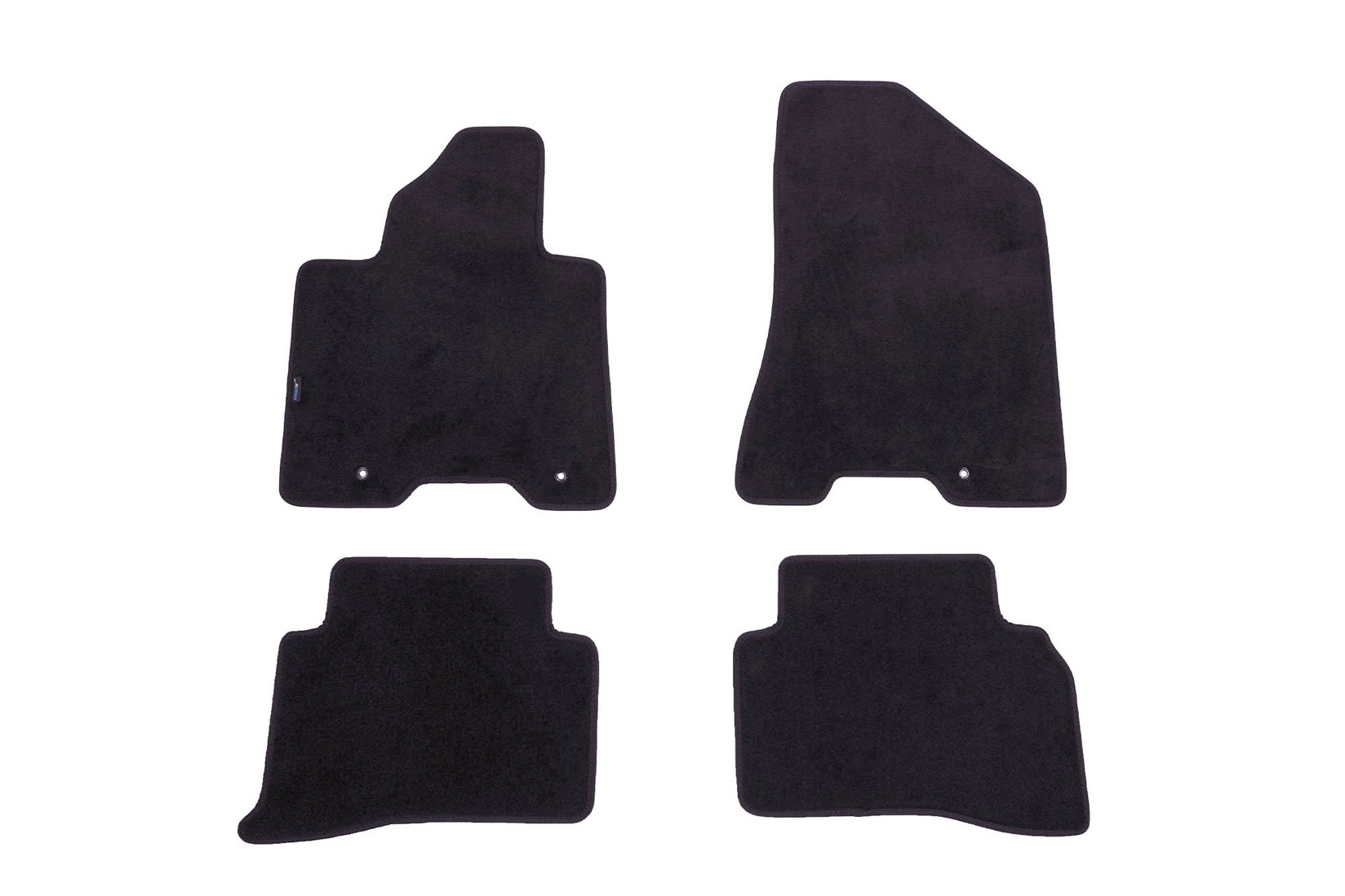 PETEX Платнени патосници за Kia Sportage после 2016 година, 4 дела, црни, STYLE материјал