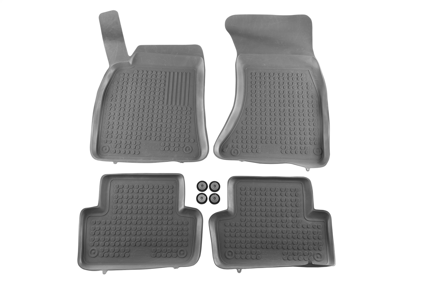 REZAW-PLAST Гумени патосници за Audi A4 B8 2007-2015 A5 Sportback 2009-2016 4 дела сиви
