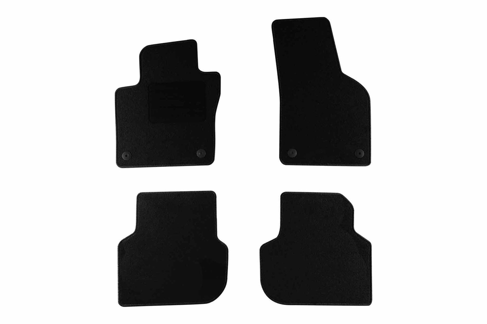 RIGUM Платнени патосници за Volkswagen Jetta 2010-2018, 4 дела, црни