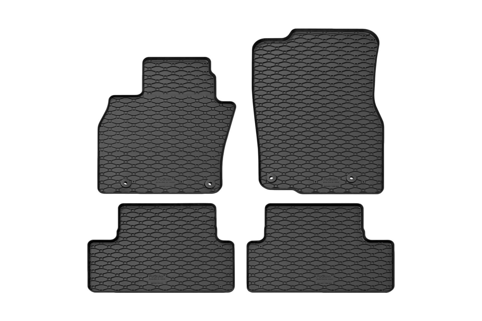 RIGUM Гумени патосници за Mazda CX-60, PHEV по 2022 година, 4 дела, црни