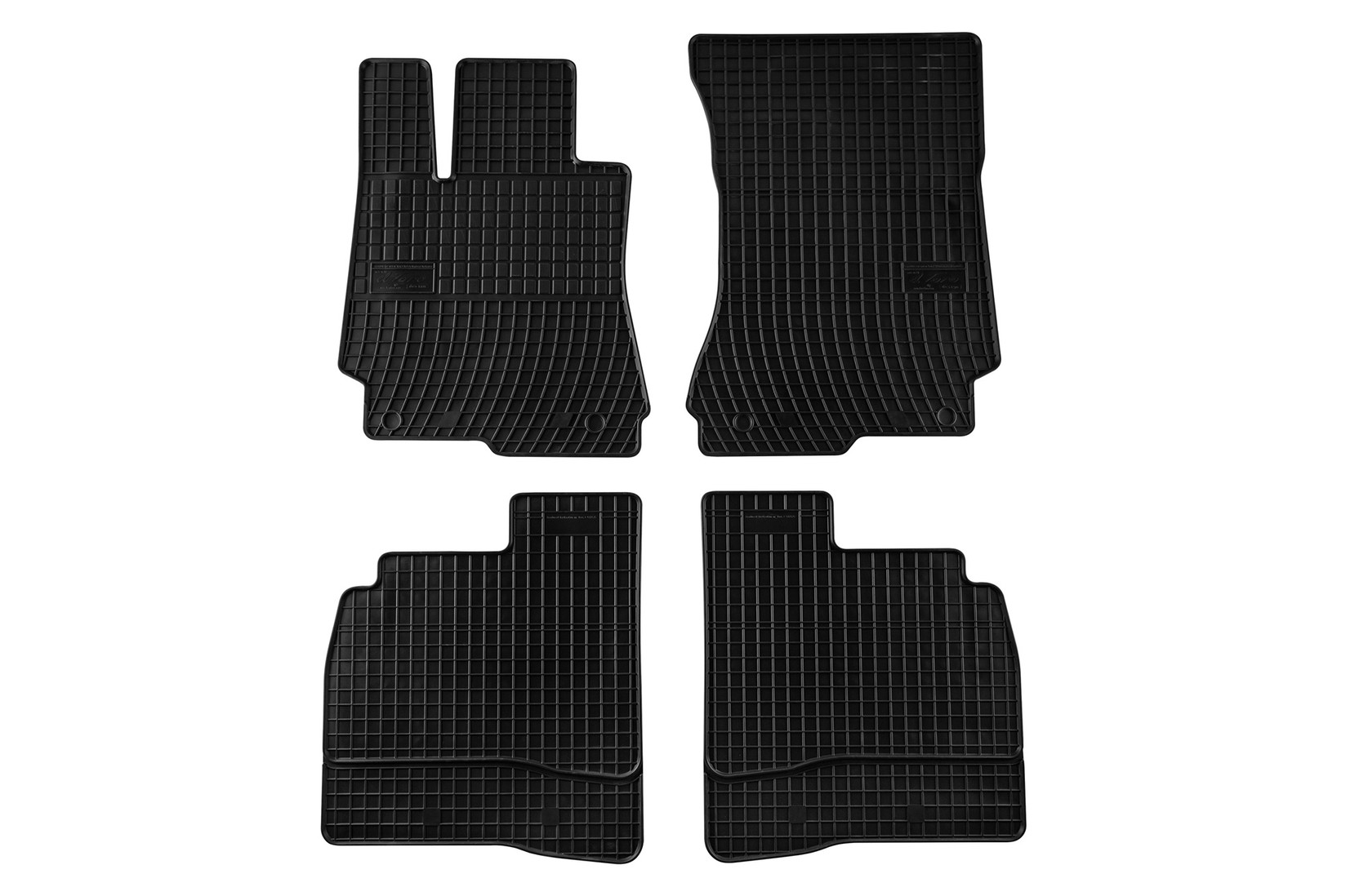 FROGUM Гумени патосници за Mercedes S класа W221 2005-2013 кратка/долга верзија 4 дела црни