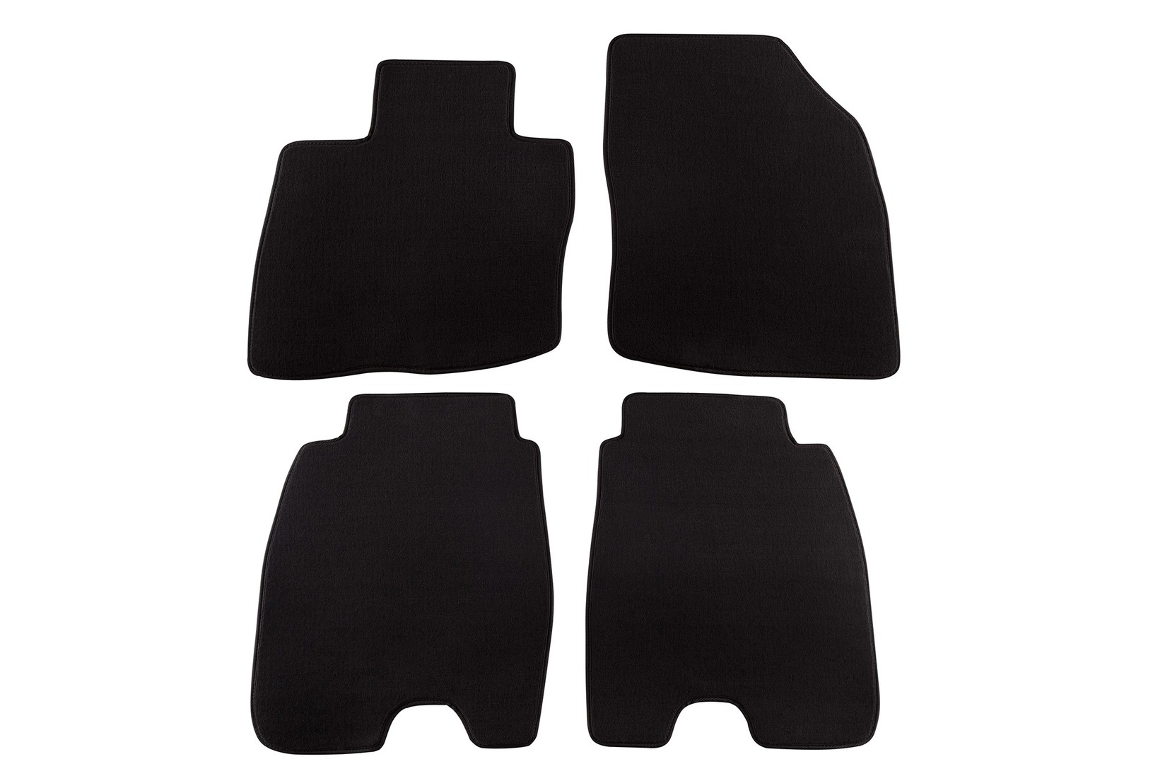 PETEX Платнени патосници за Honda Civic 5 врати со големи задни патосници 1/2006-1/2012 4 делови црни (KL01) Style материјал