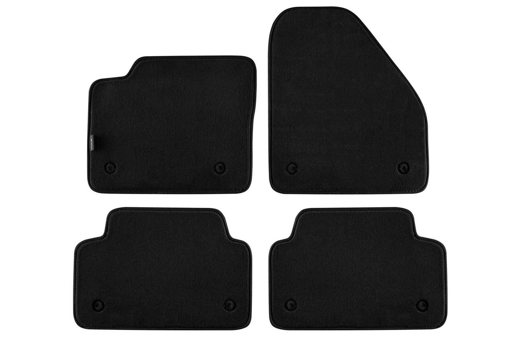 PETEX Платнени патосници за Jaguar E-Pace после 2017 година, 4 дела, црни, STYLE материјал