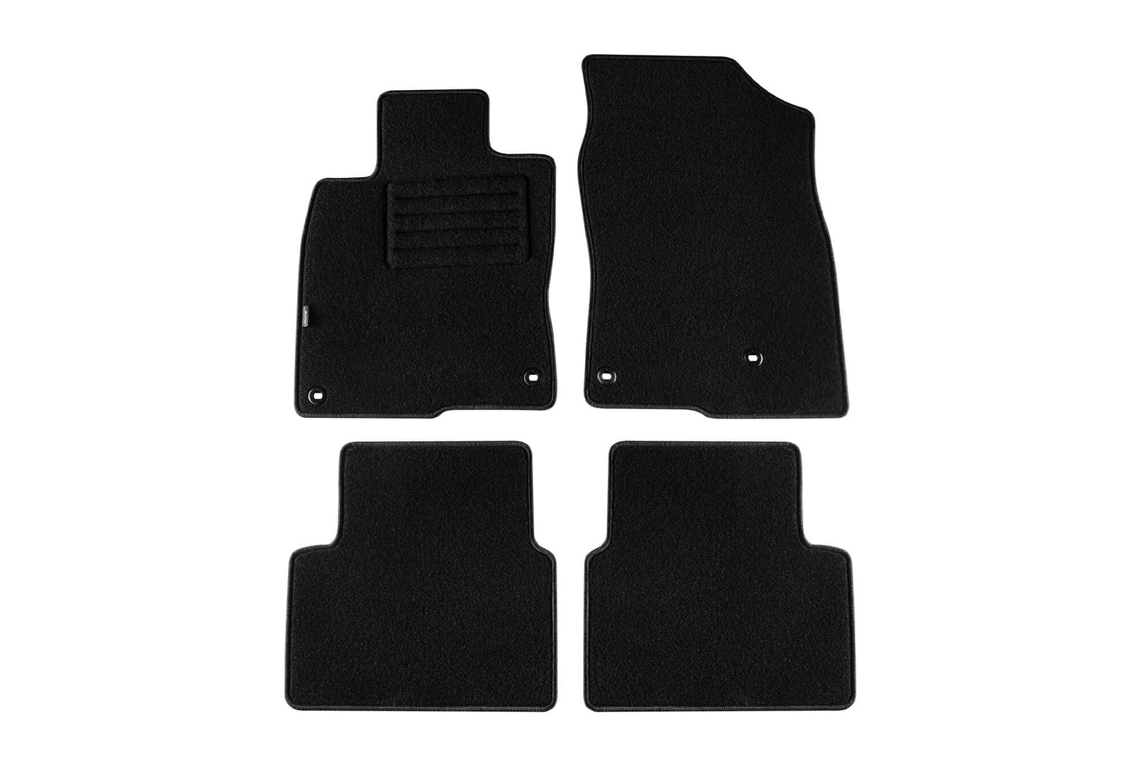 PETEX Платнени патосници за Honda Civic X после 2017 година со 5 врати, 4 делови црни (B254) REX материјал