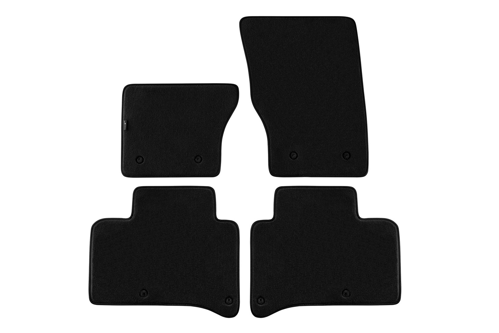 PETEX Платнени патосници за Range Rover Sport по 2015 година, 4 дела, црни, материјал Style, захват B158