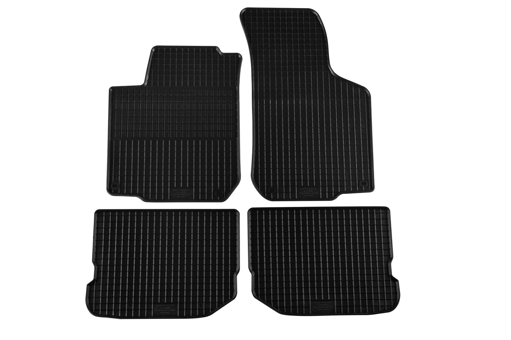 PETEX Гумени патосници за Skoda Octavia седан 1997-2004 караван 1997-2010 4 дела црни