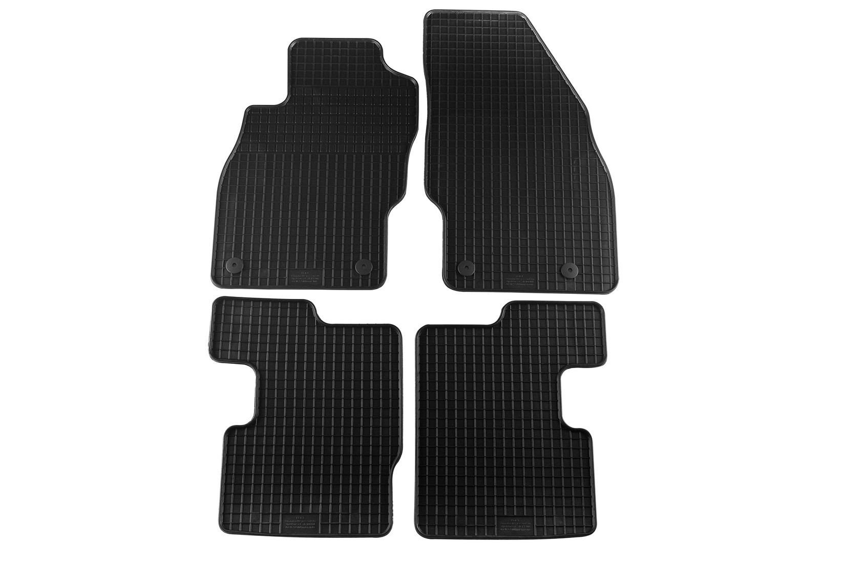 PETEX Гумени патосници за Opel Corsa E 2014-2019 4 дела црни B034