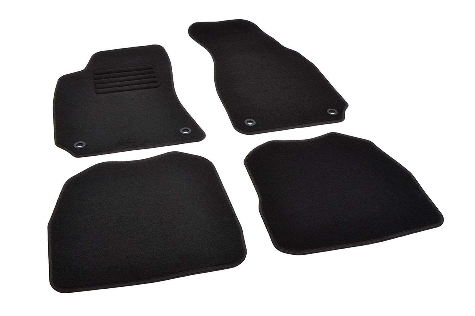 RIGUM Платнени патосници за Skoda Superb I 2001-2008, 4 дела, црни