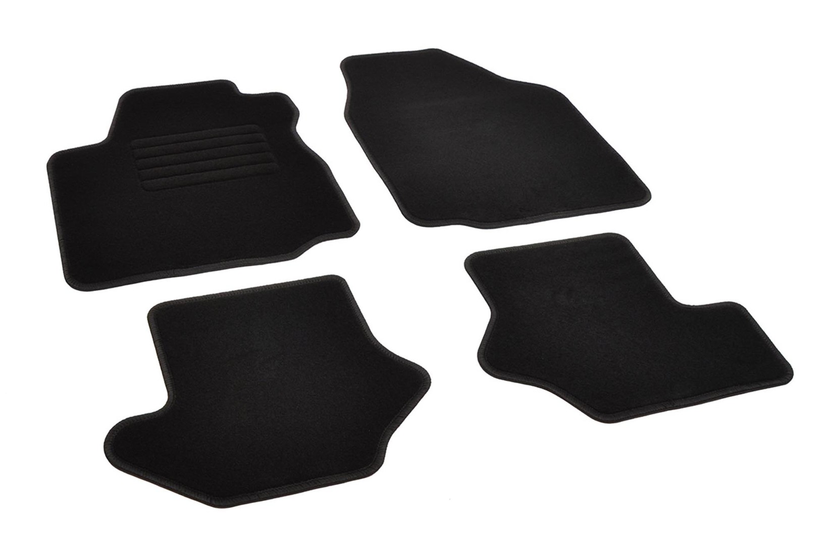 RIGUM Платнени патосници за Ford Fiesta 1995-1997, Mazda 121 1996-2003, 4 дела, црни