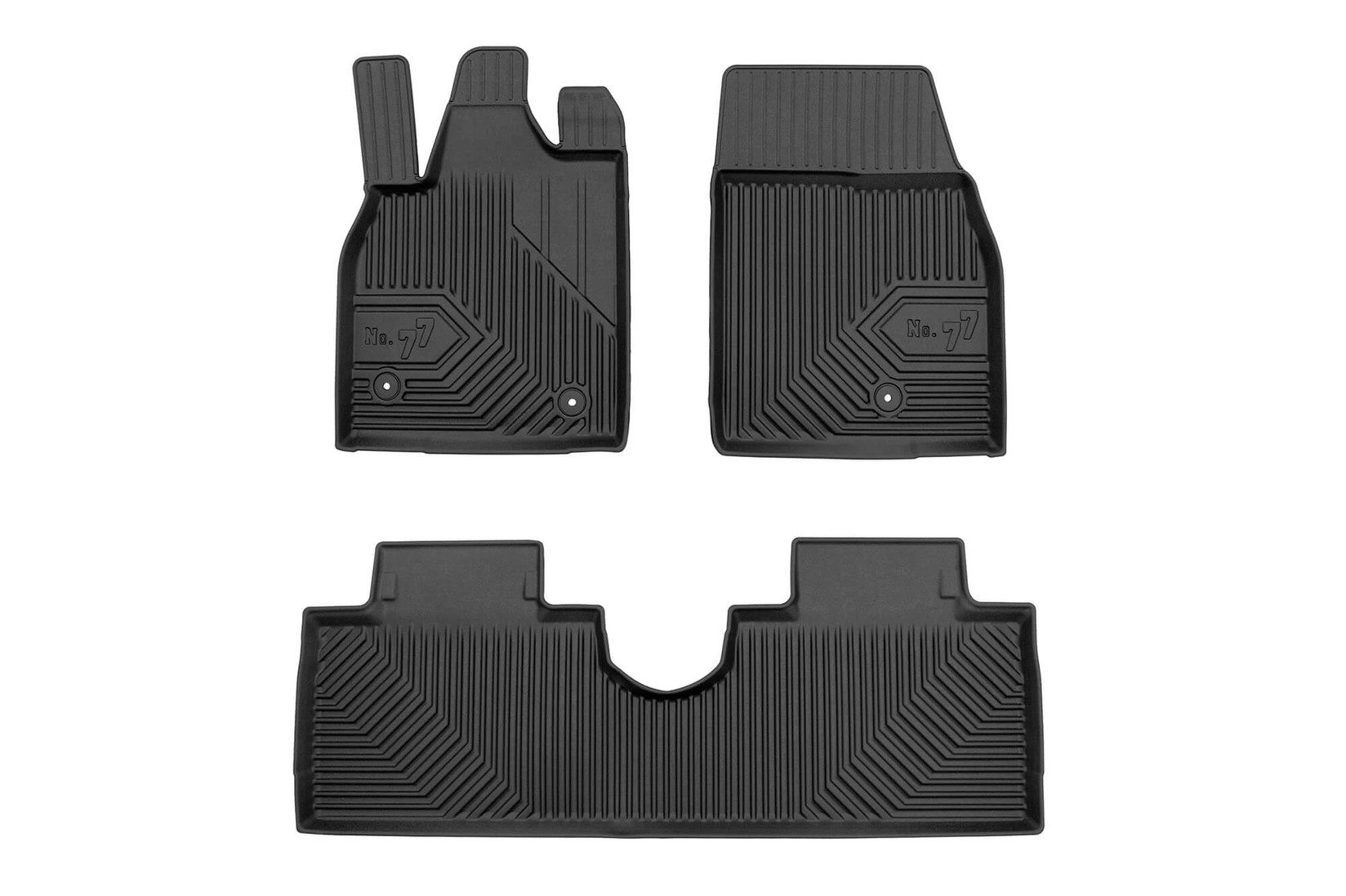 FROGUM 2.5D гумени патосници модел 77 за Ford Mustang Mach-E по 2020 година 3 дела црни