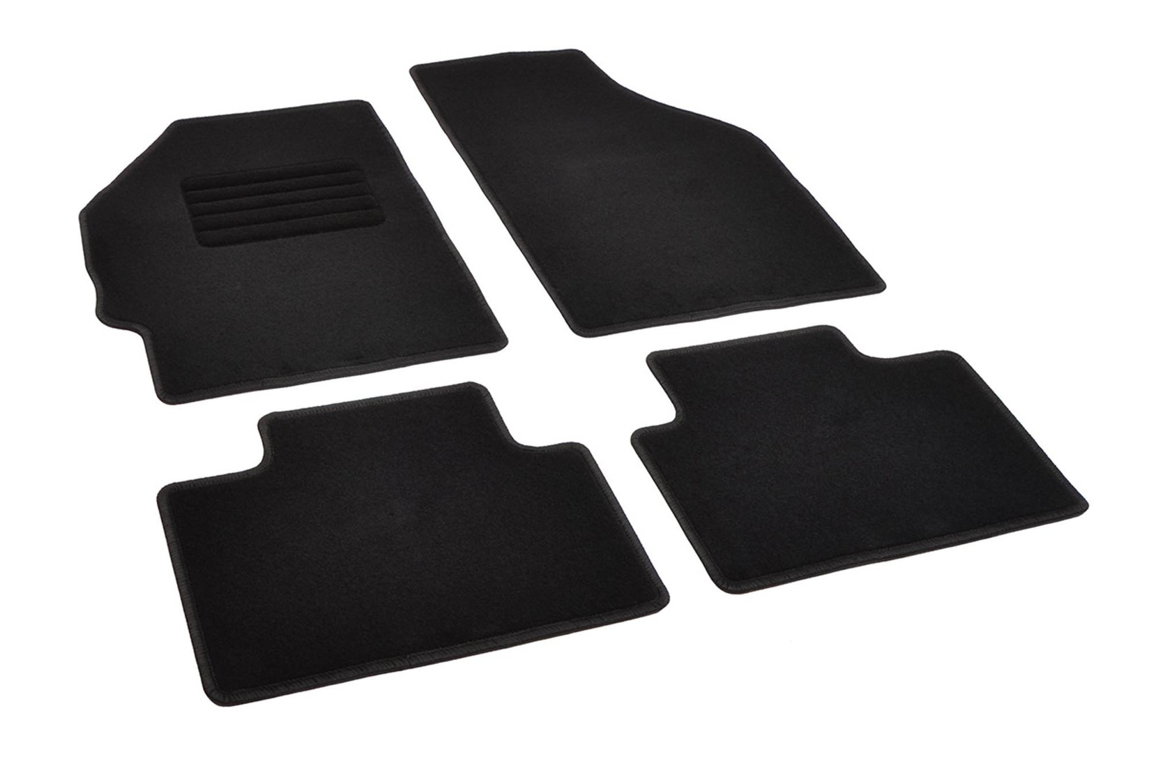 RIGUM Платнени патосници за Fiat Punto 2003-2012, 4 дела, црни