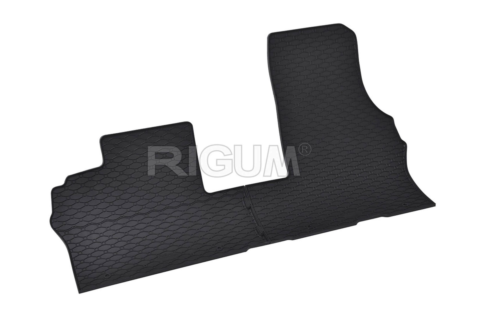 RIGUM Гумени патосници за Volkswagen ID.Buzz 2 места, 3 места по 2023 година, 2 дела, црни