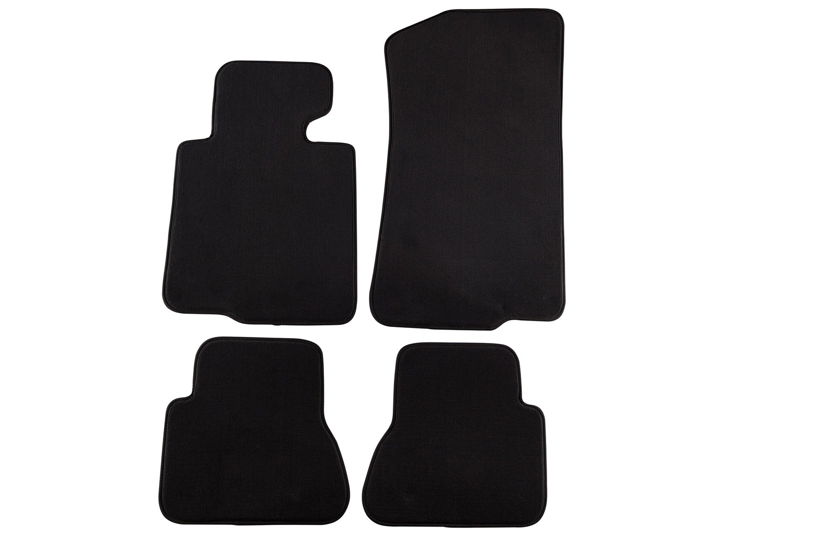 PETEX Платнени патосници за BMW серија 3 E46 Кабрио 2000-02/2007 4 делови црни (B138) Style материјал